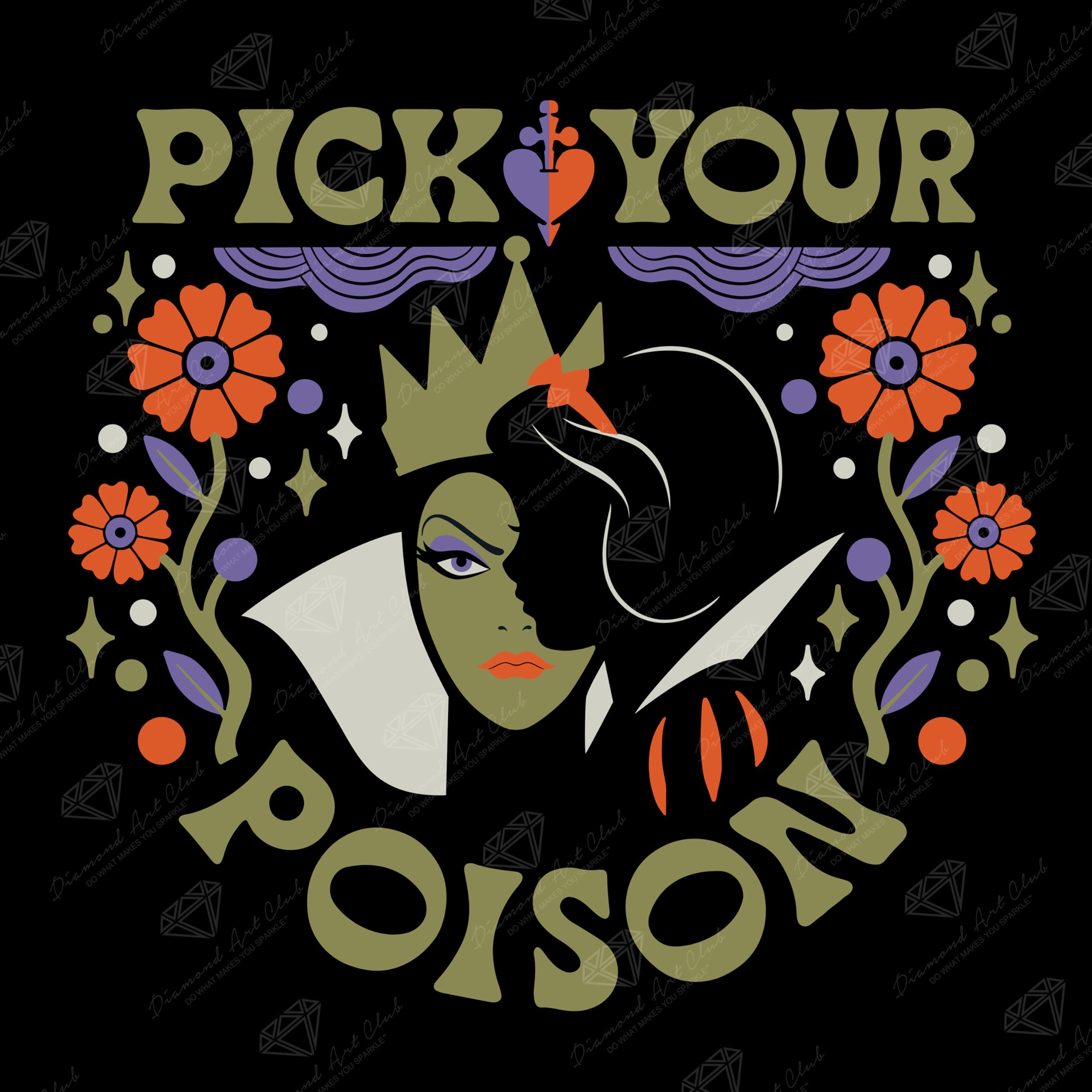 DIY Diamond Art Kit ダイヤモンドアートクラブ Amazon.com: DIAMOND ART CLUB Pick Your Poison Diamond Painting Kit