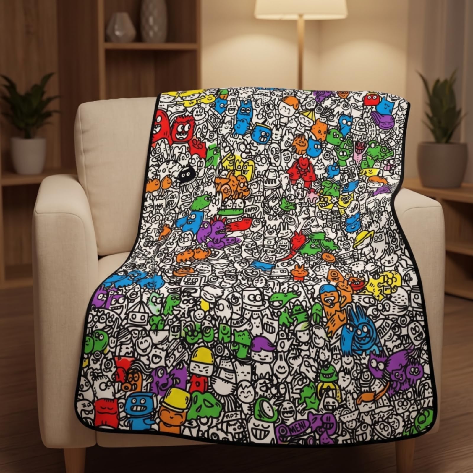para Colorear Personalizada , Coloreado Peculiar Y Divertido, 100 × 140 Cm