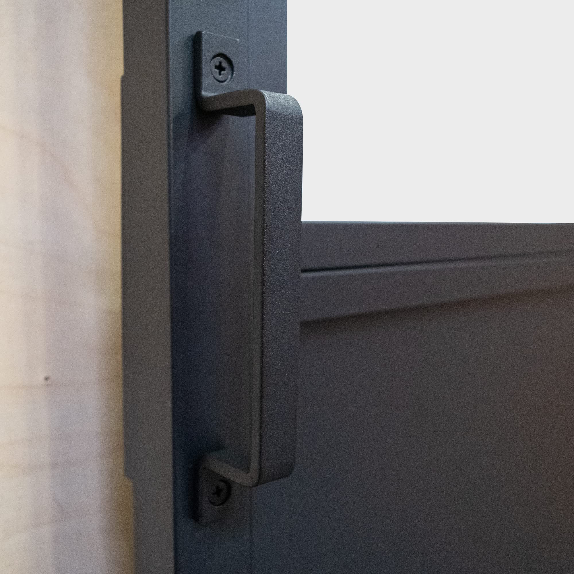 Schulte porte coulissante intérieure verre 102 x 215 cm verrière noir | verre trempé 4 mm