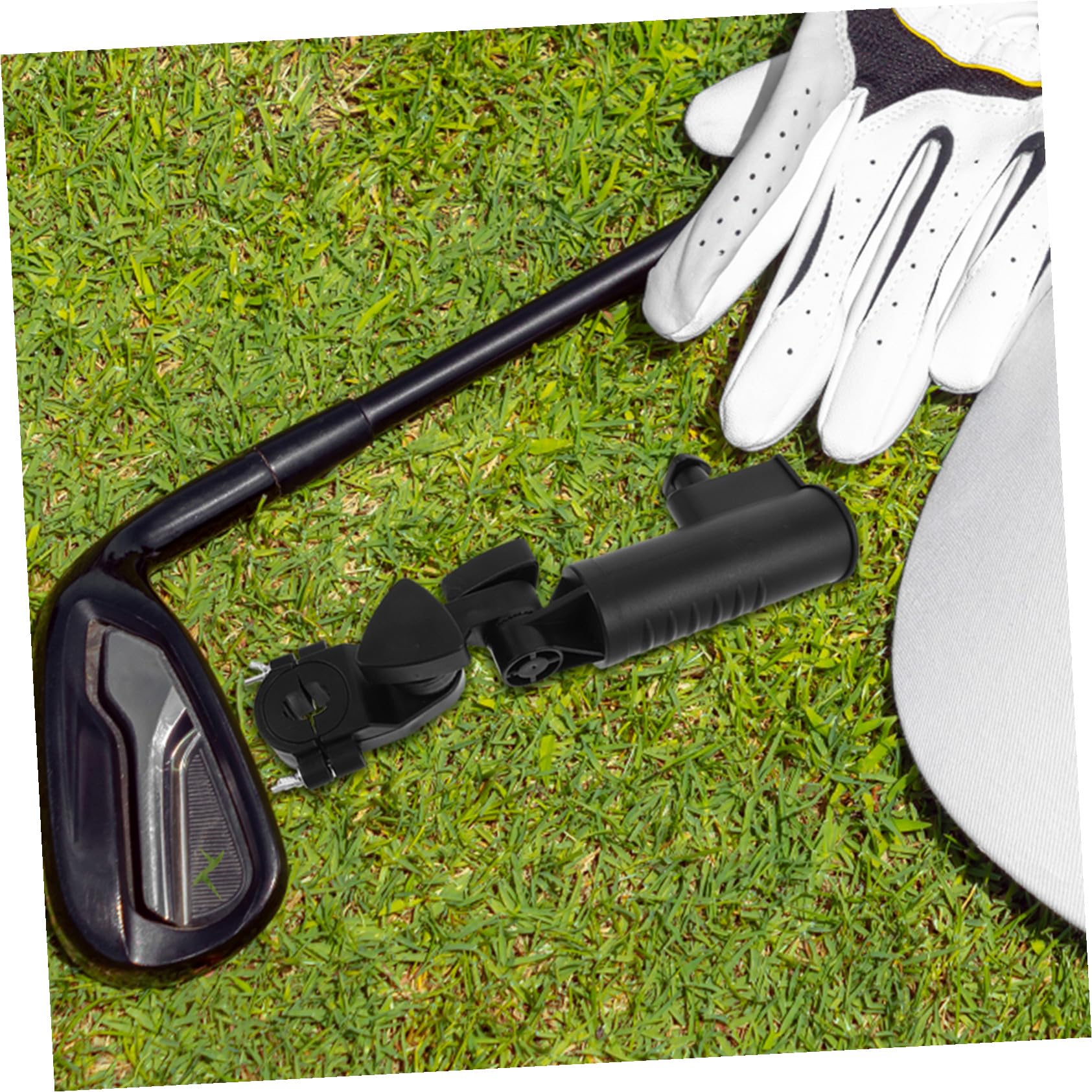 WOONEKY 2 Piezas Soporte para Paraguas de Golf Soporte con Abrazadera Resistente para Carrito de Golf Montaje Fácil para Torneos y Uso Diario Accesorio Duradero para Actividades al Aire
