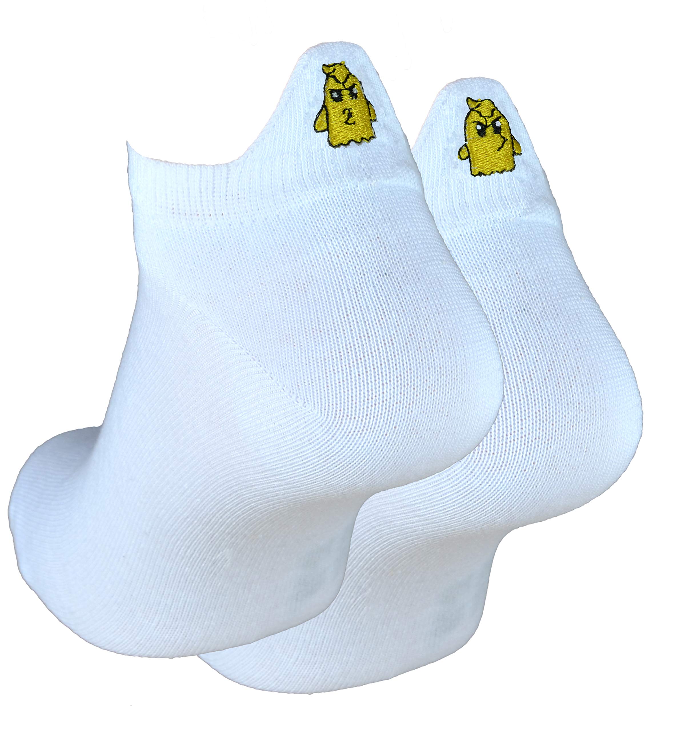 16 paires de chaussettes pour femmes avec motif talon, blanc 35-38