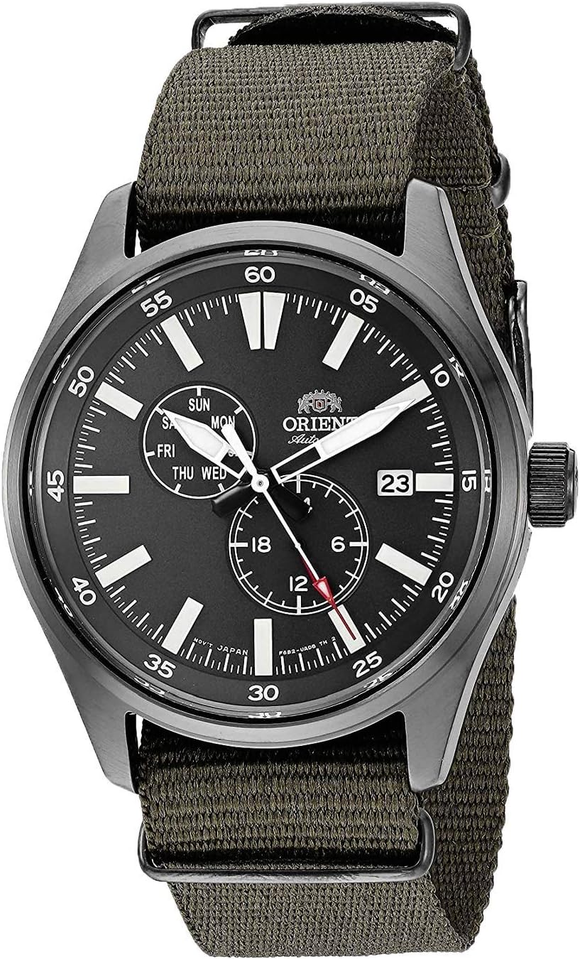 Men's Stainless Japanese Automatic/Hand Winding Field Watch