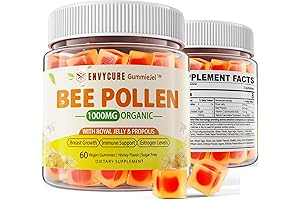 Bee Vitality Breast Growth - 1000mg Bee Pollen Gummies with Propolis, Royal Jelly