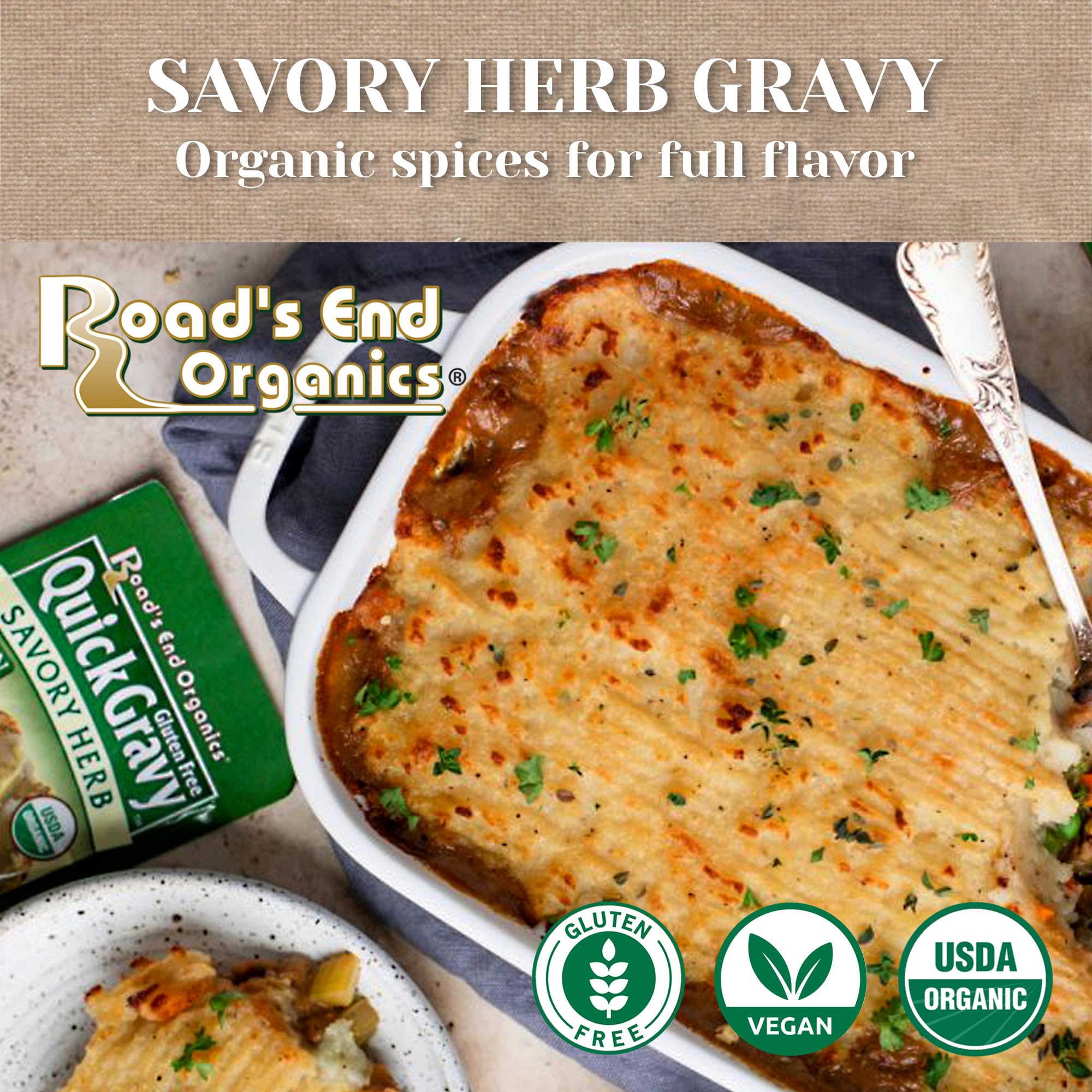 Amazon.com : Roads End Organics Savory Herb Organic Gravy Mix Amazon.com : Roads End Organics Savory Herb Organic Gravy Mix