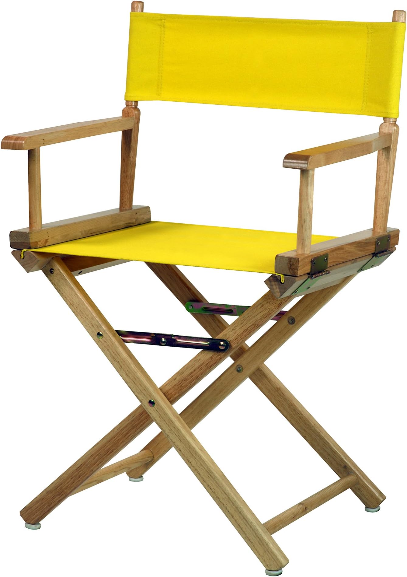 18" Director's Chair Natural Frame-Yellow Canvas