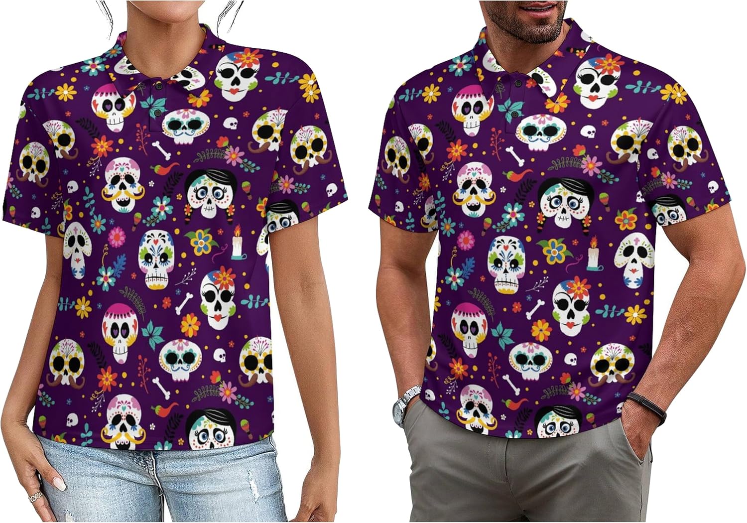 Matching Golf Shirts for Couples,Funny Golf Shirt for Men Women His and Hers Matching Outfits,Moisture-Wicking