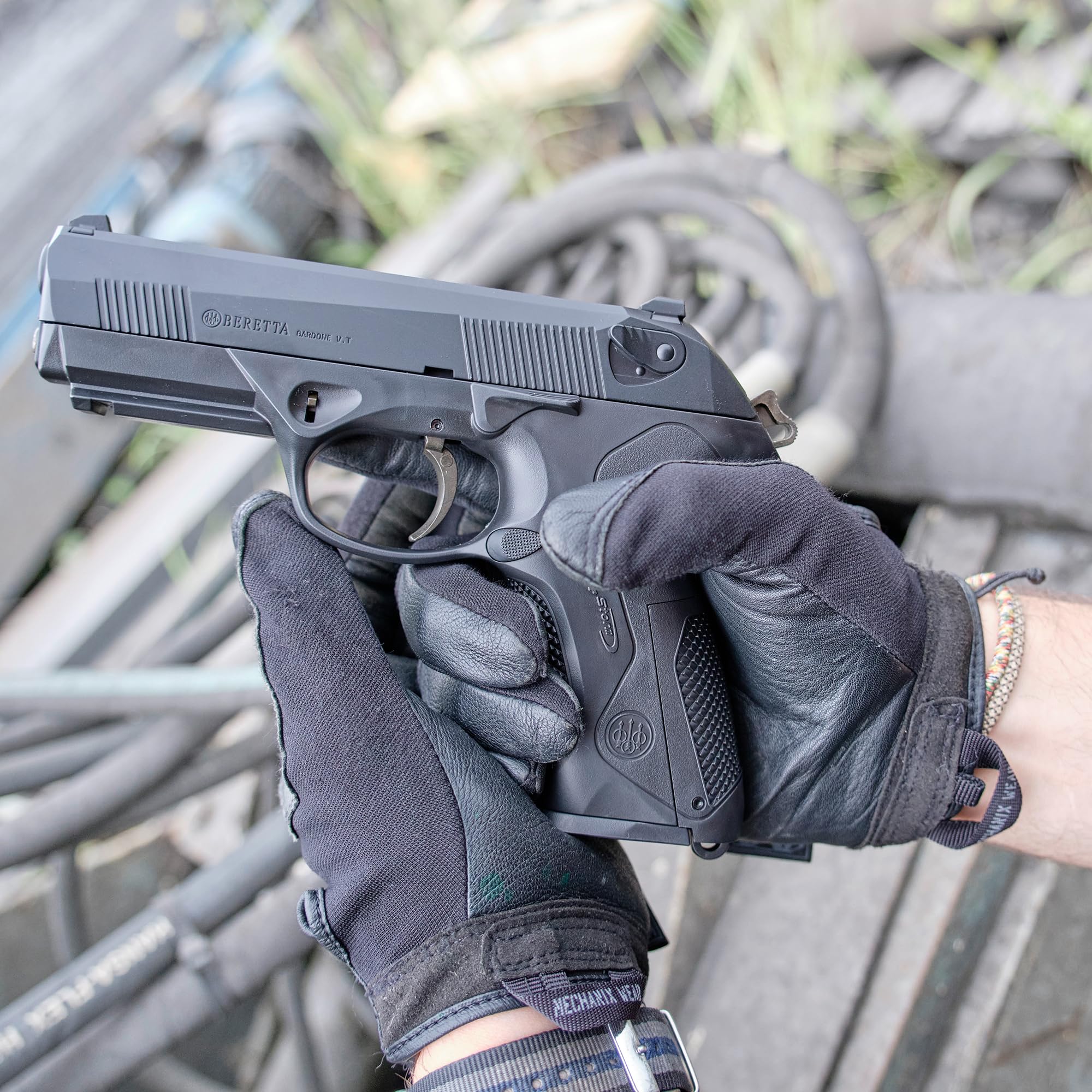 Beretta Softair Px4 Storm Metallic Slide 0.5 Airsoft Pistola, Nero, One Size