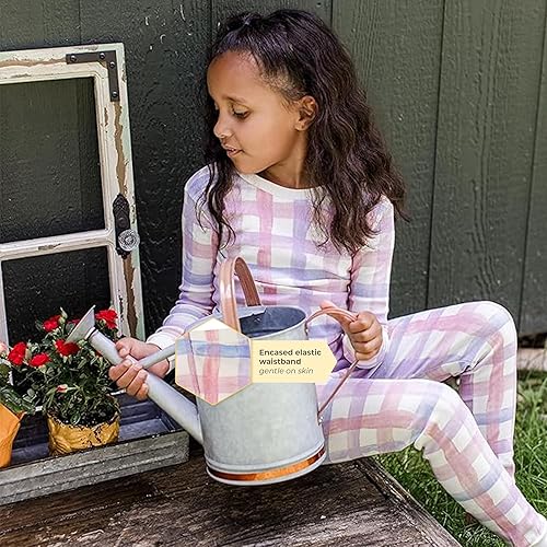 Miniatura 231 de Burt's Bees Baby Pijama para niña, 2 piezas, camiseta de manga larga y pantalones de algodón orgánico