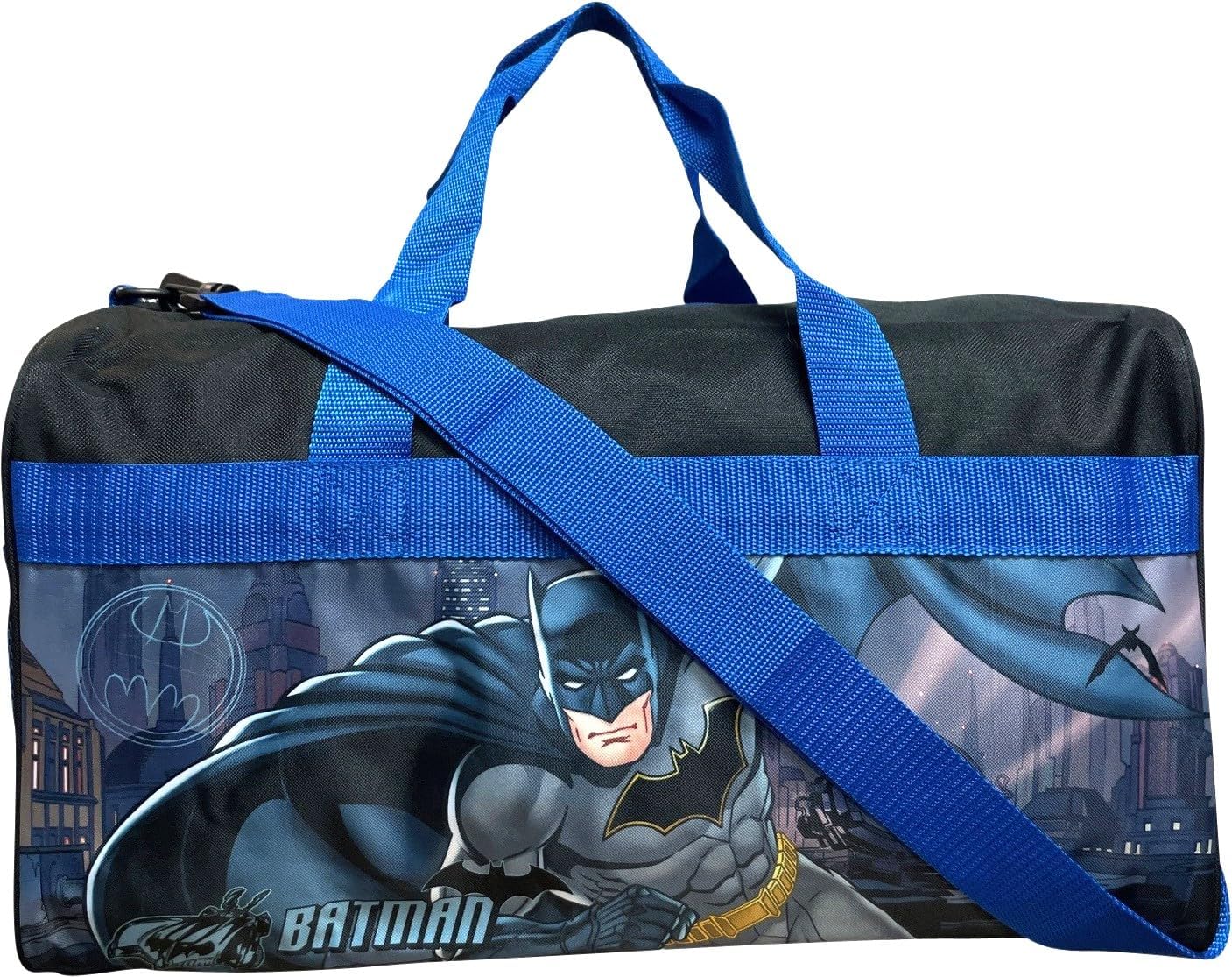 Ruz 18 Inch Kids Duffel Bag Overnight Carry-On Travel And Sports Bag (Batman)
