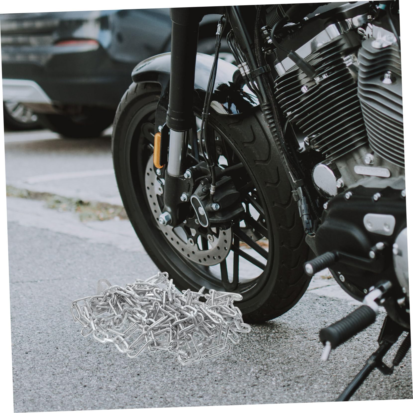 Schneeketten für Dreirädriges Elektrofahrrad mit Verstärktem Stahlmaterial für Sicheren Halt und Traktion Schnee und Matschigen Terrains