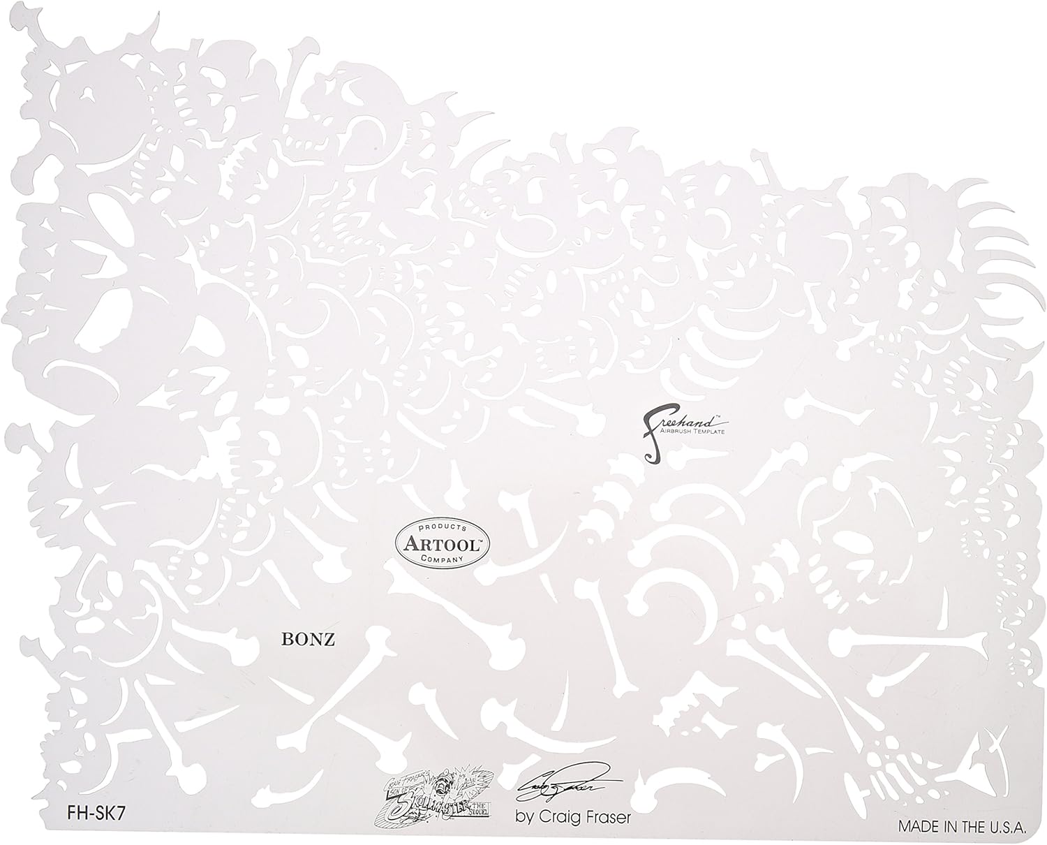 Artool Freehand Airbrush Templates, Son Of Skullmaster Mini Set