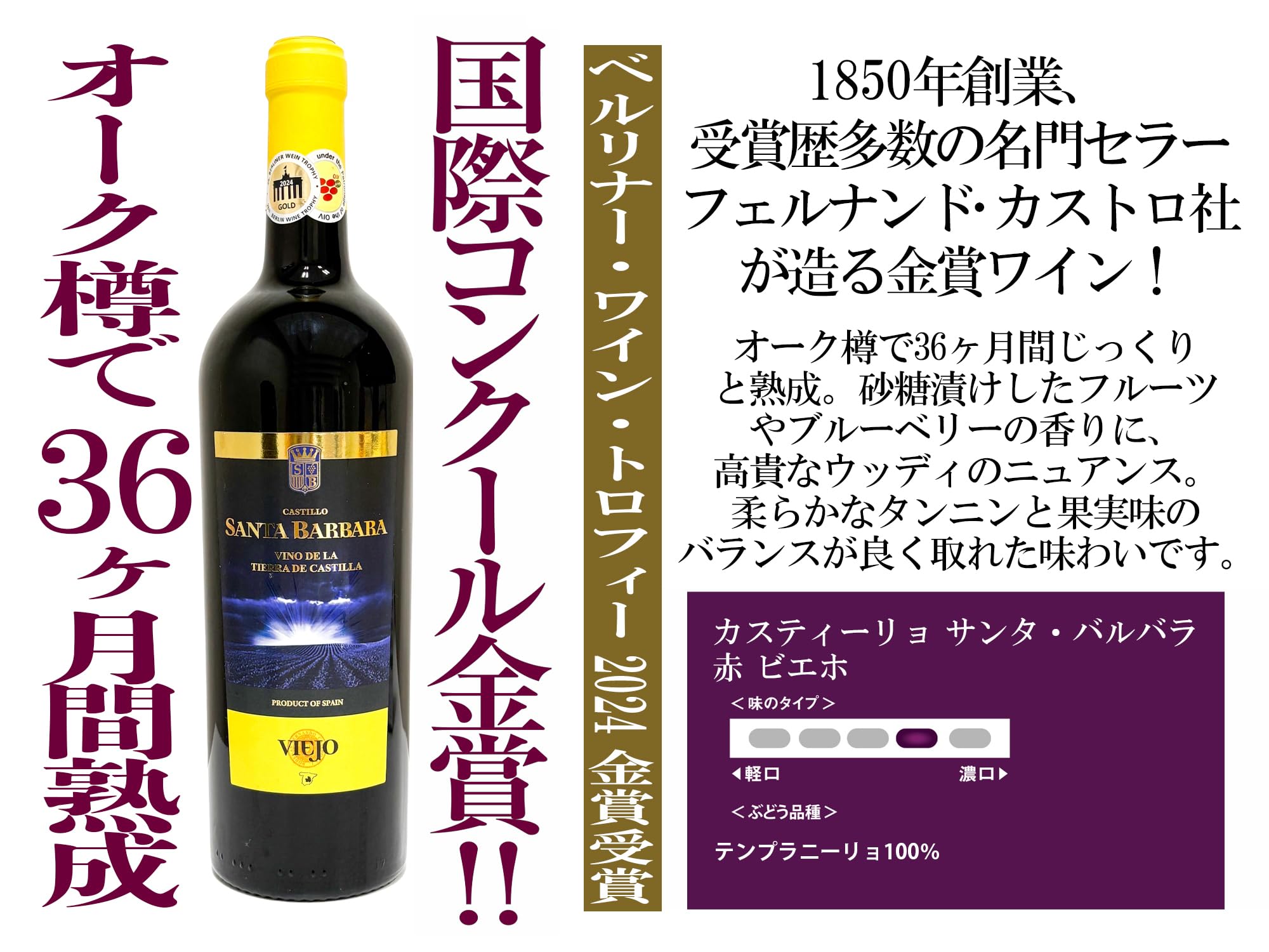 スペイン産赤ワイン 2本セット フランス・イタリア・スペイン各2本 金賞受賞赤ワイン飲み比べ6本