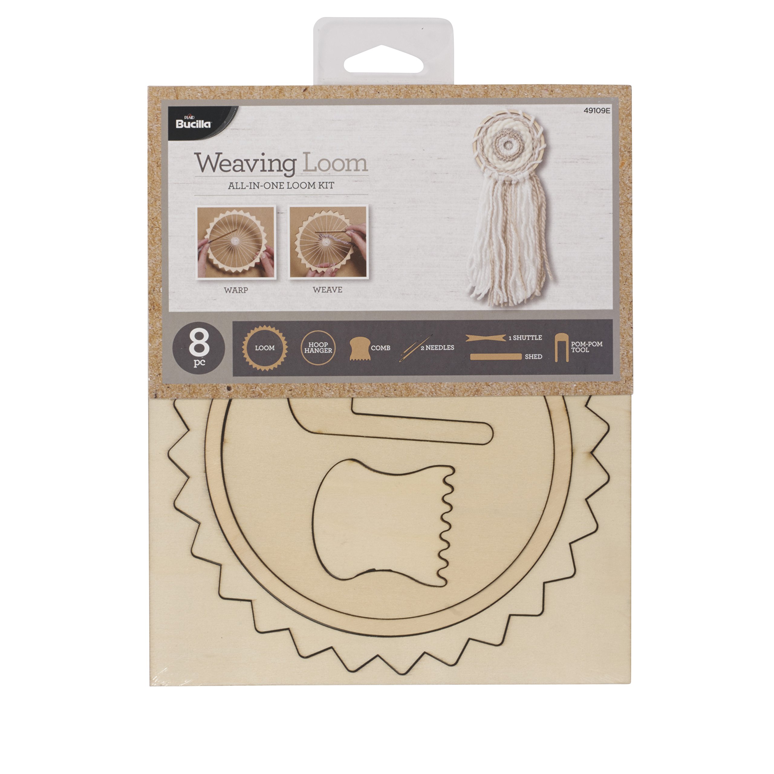 Métier à tisser Cercle Bucilla kit complet tissage rond 8 pièces