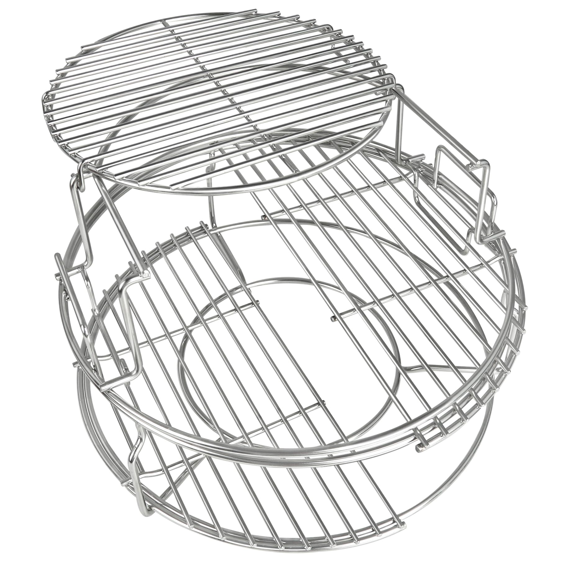 5 Piece Expander Rack for Big Green Egg Medium Replacement Kit Grill Racks for Eggspander Conveggtor Basket 304 Stainless Steel with Removable Cooking System BGE Accessories