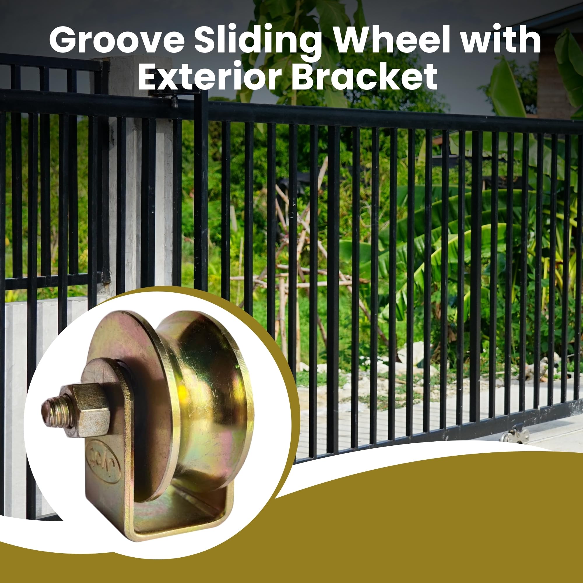 U Groove Gate Wheel - Durable Sliding Gate Wheel -3