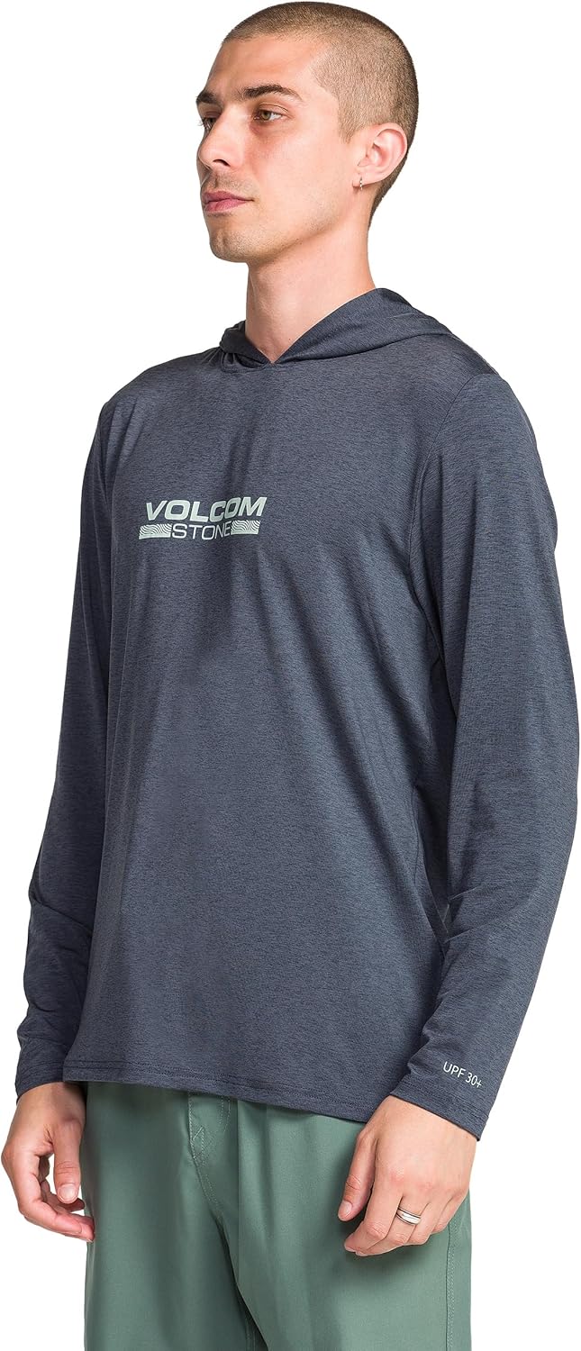 Volcom Men's Hooded Long Sleeve Lightweight Sun Shirt - Image 4