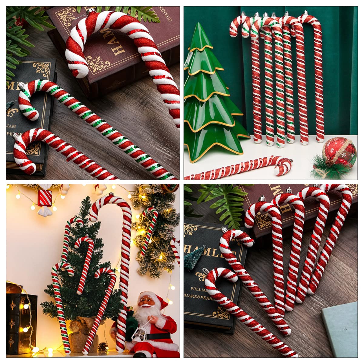 Zerodeko 2 Ensembles Pendentif Sapin De Noël Titulaires Guirlande Nains Flocon De Neige Sapin De Noel Noel Décors De Noël Pendentif De Béquille PVC Colorful 6 Pièces * 2