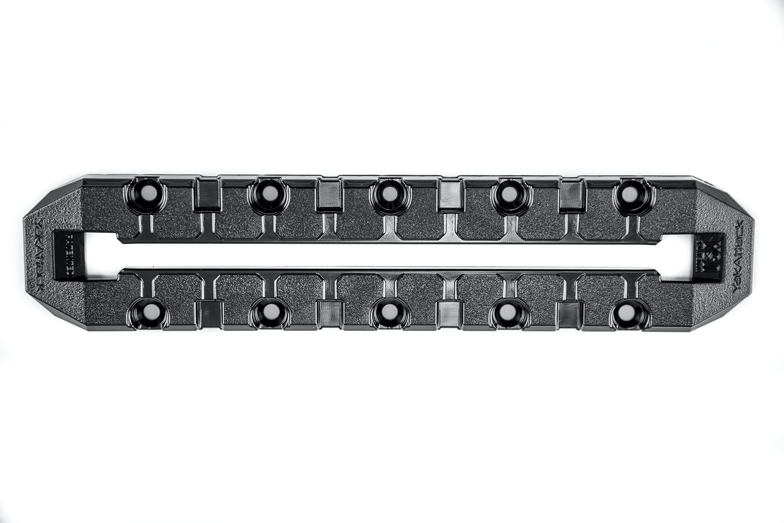 YakAttack GridLoc MightyMount XL 9” Track Mount | Kayak Rail Accessory with Hardware | Compatible with BlackPak Pro & Kayak Track Systems | Durable 7.5” Usable Length Gear Mount | Made in USA
