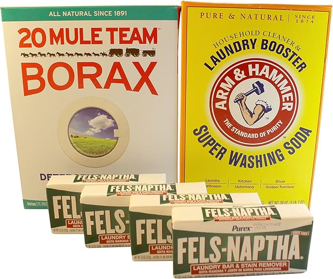 Laundry Soap Kit For DIY Powder Laundry Detergent; 4 Fels