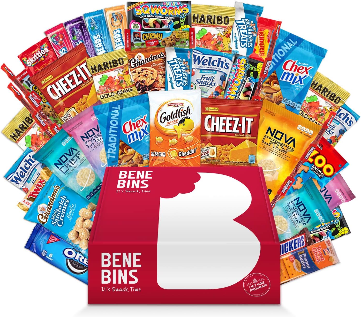Variety Snack Care Package Cookie Chips & Candies Bundle (40 Care Package)