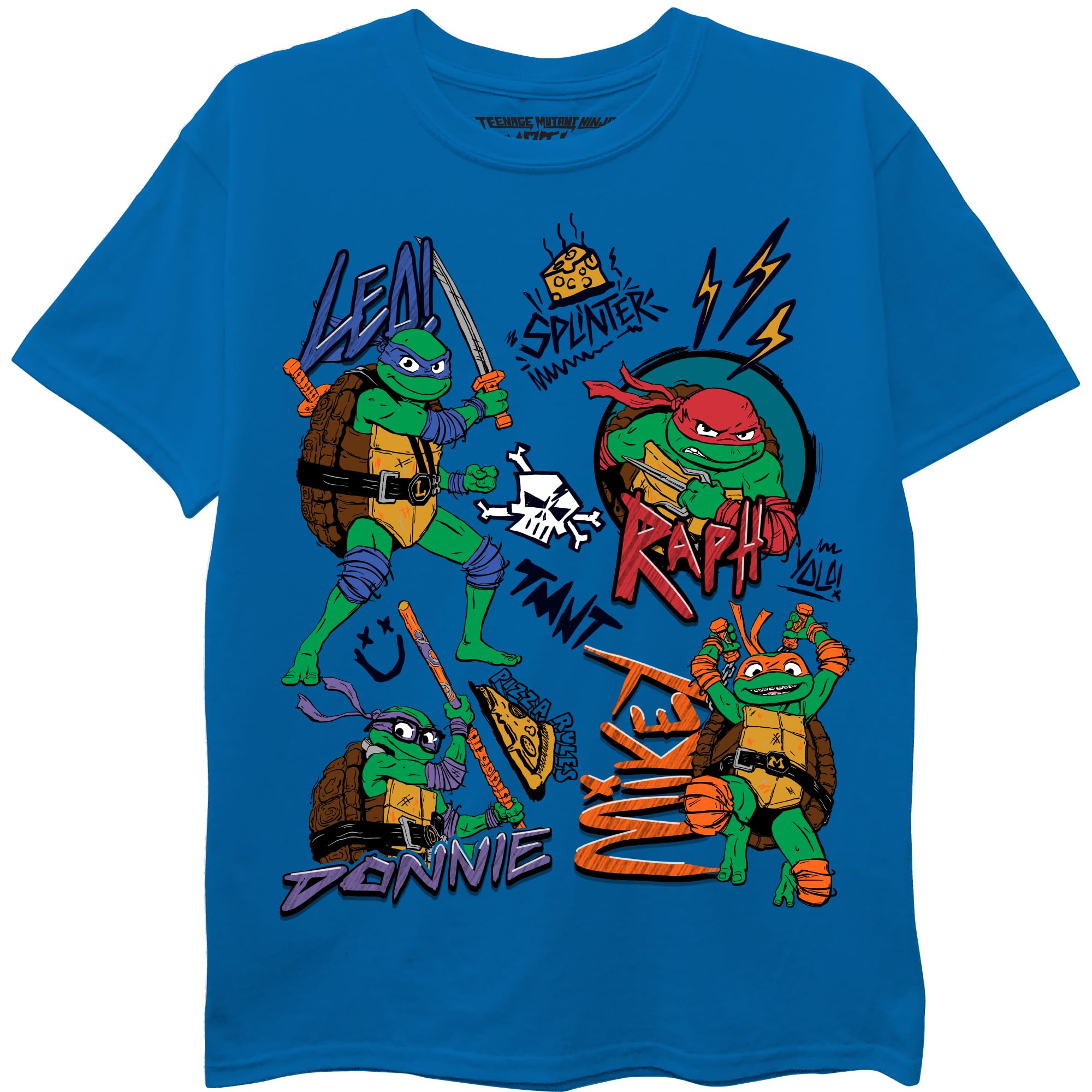 Teenage Mutant Ninja Turtles boys Tmnt Mutant Mayhem Character Short Sleeve T-shirt T-Shirt