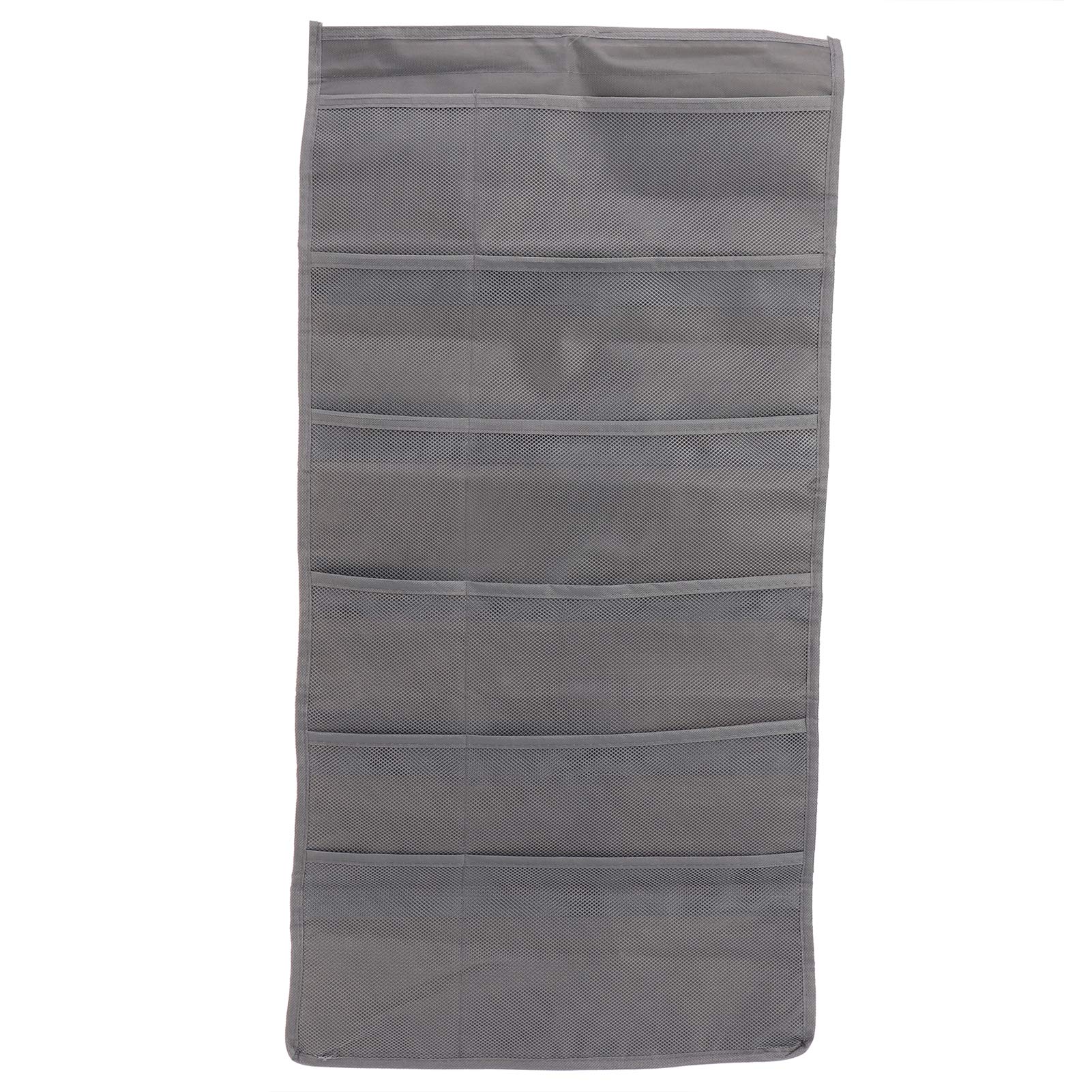 Ymiko Hanging Closet Organizer, Wall Shelf Wardrobe Mesh Pockets Hanging Storage Bag Bra Storage Wall Shelves Space Saver Bag Bra Hanger for Socks Underwear Underpants, 29.9x15.7in