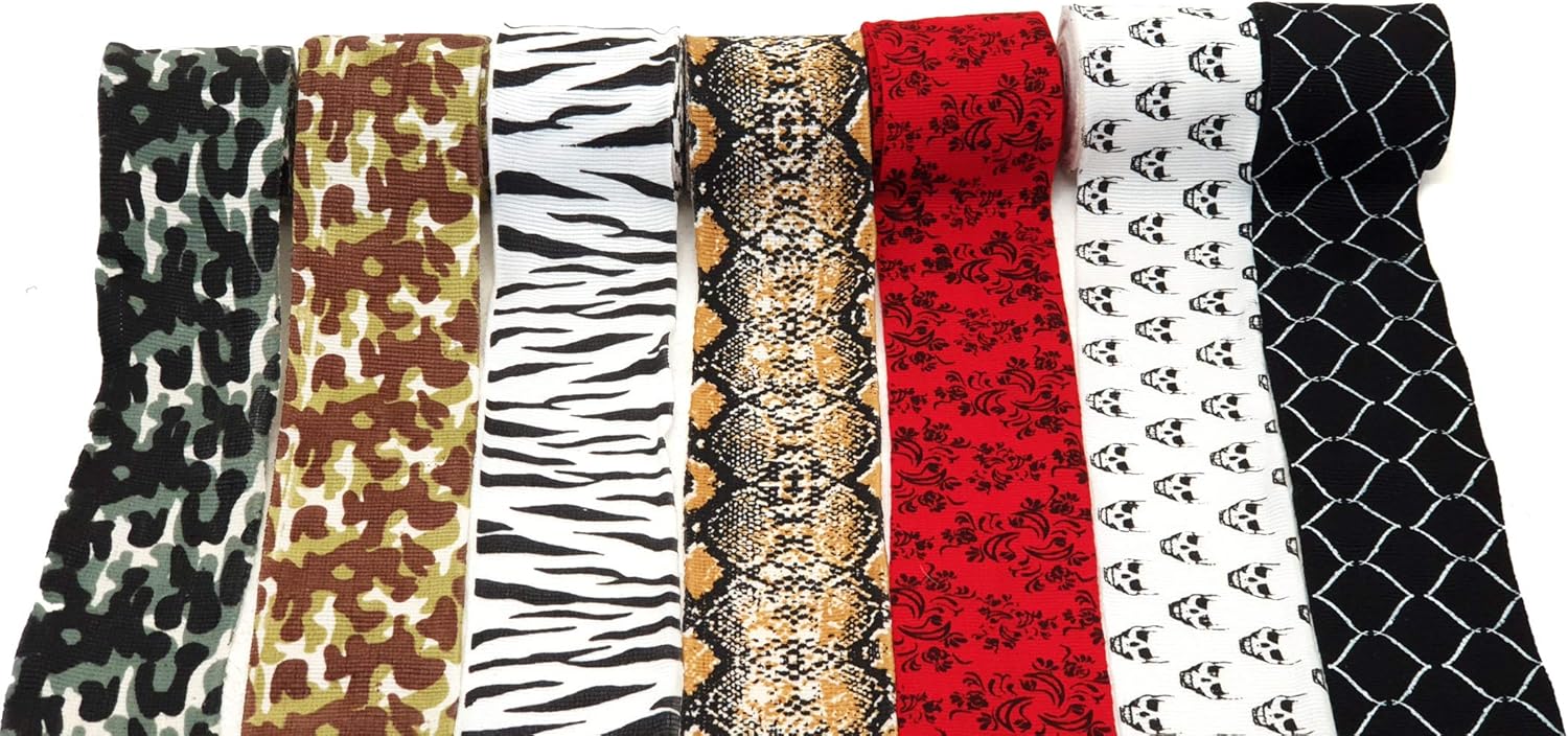 Kenneth J Lane Sphinx Design - Vendaje elástico Unisex para Adulto, Unisex Adulto, SPA2-50, Gothic, 4 m