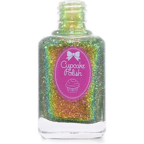 Groovy Baby - Lime Green Multichrome Shimmer Flakie Nail Polish