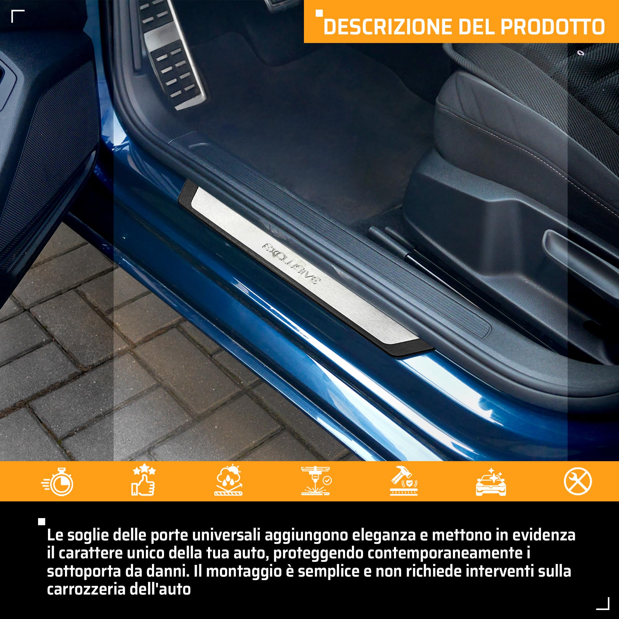4 Battitacco In Acciaio Inox Per Renault Koleos 2 (2019-2023) - Protezione E Stile - Foto 2