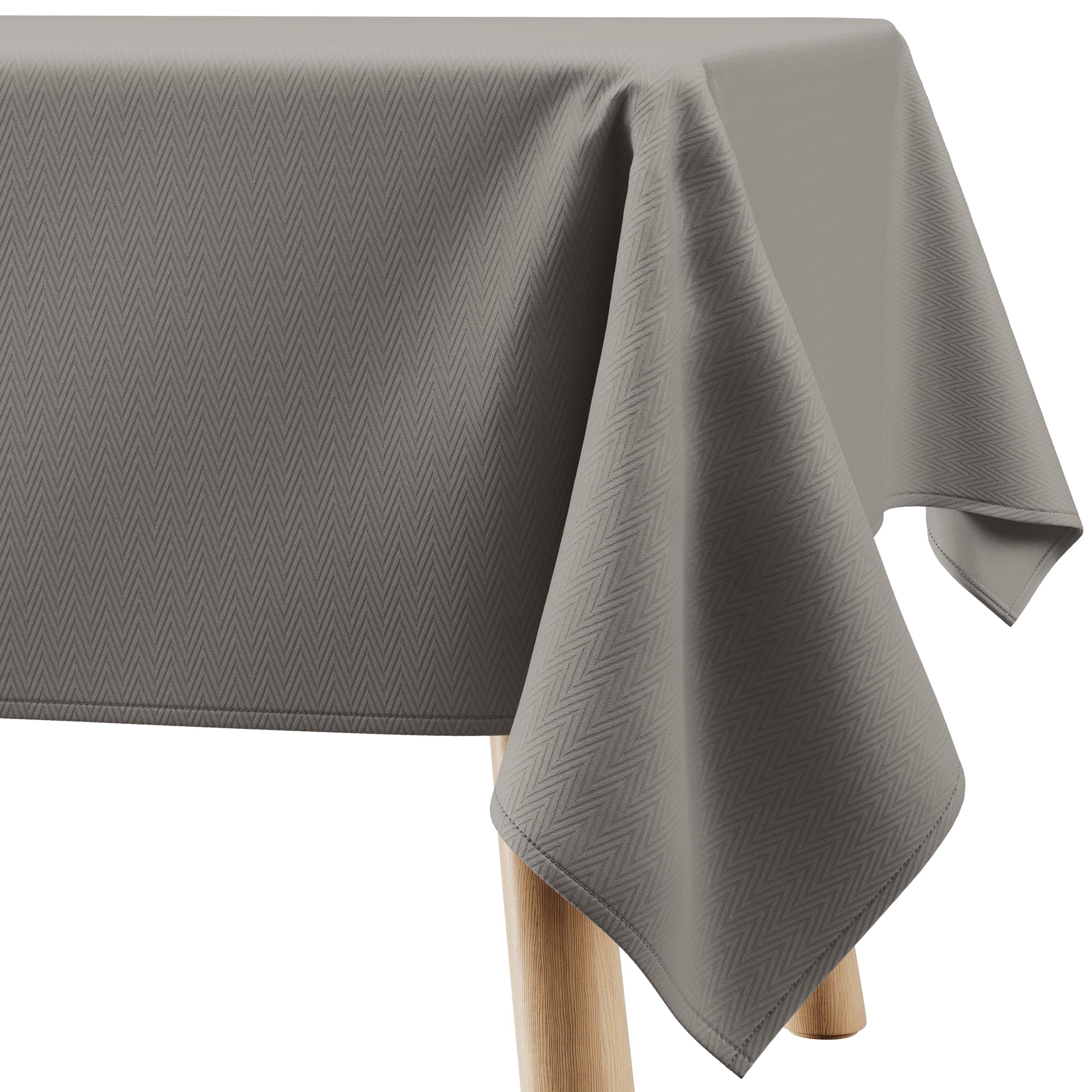 Filumi Tablecloth 110x110 cm (43x43in) COCOA Water Resistant Indoor Outdoor Chevron pattern Verte