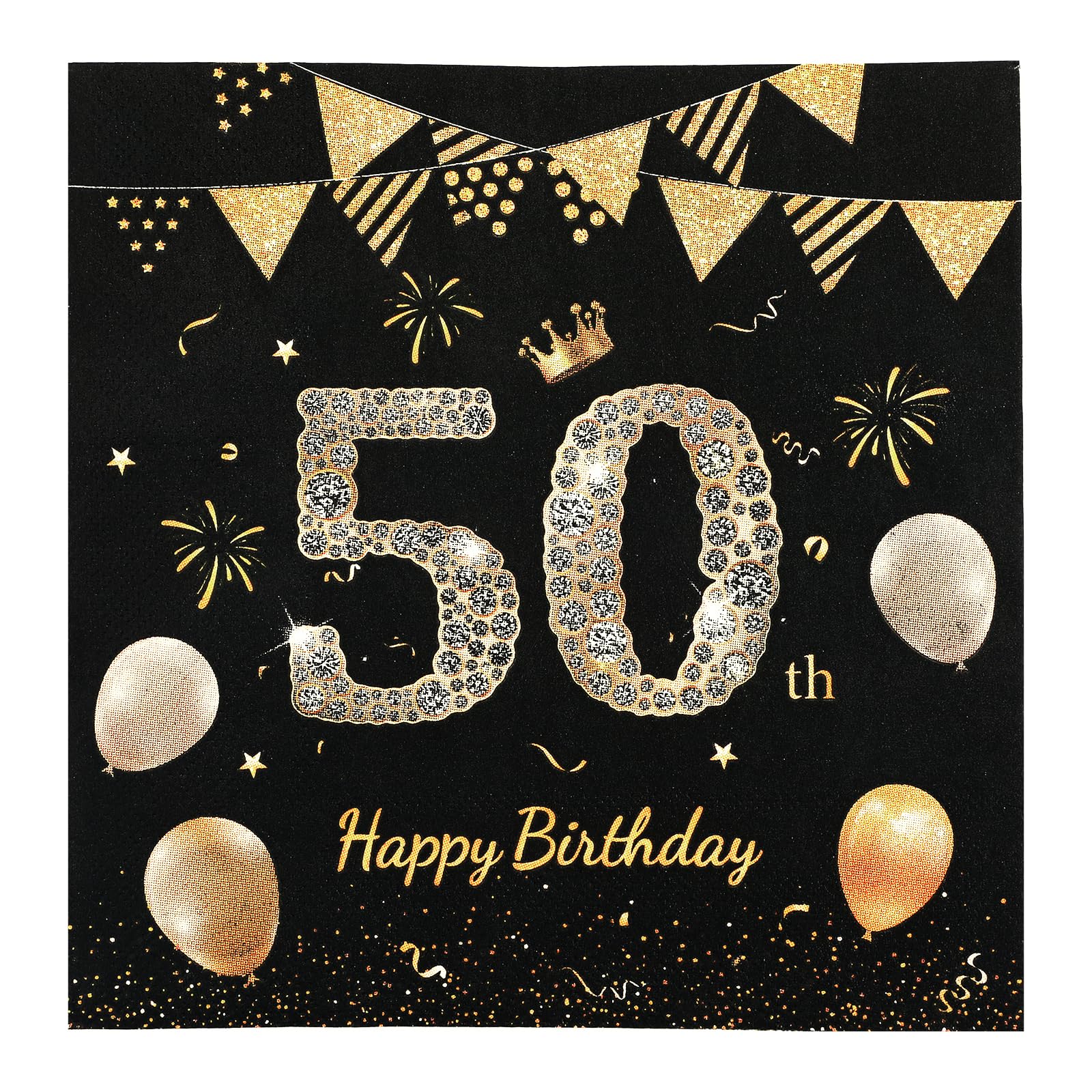Servietten Geburtstag,40 Stück Happy Birthday Servietten,Geburtstagsservietten, Deko Geburtstag Papierservietten für Junge mädchen Party Tischdeko