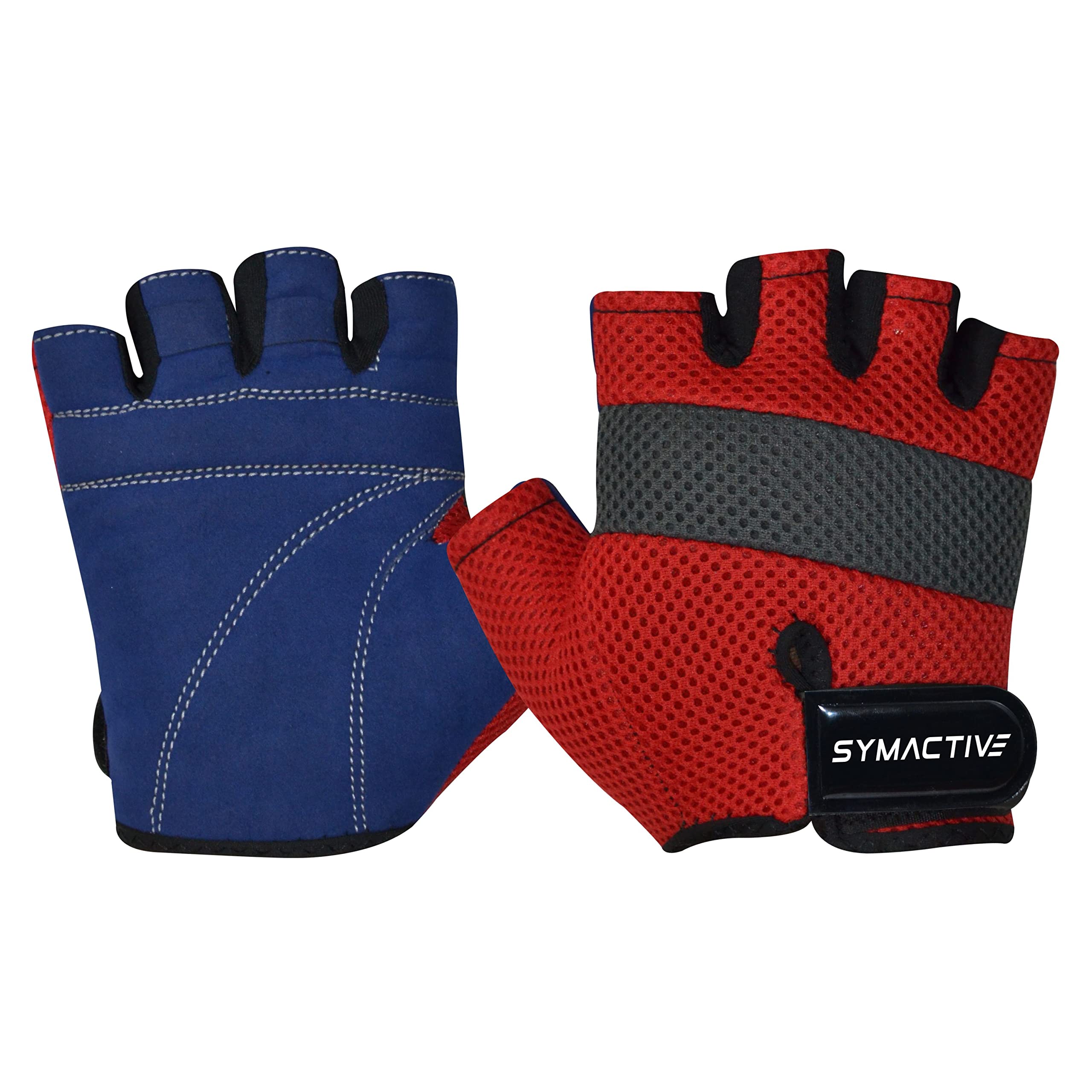 Amazon Brand - Symactive Gym Training Gloves, Set of 2, Small, Ace, Red (B08R119X4M) Amazon Price History, Amazon Price Tracker