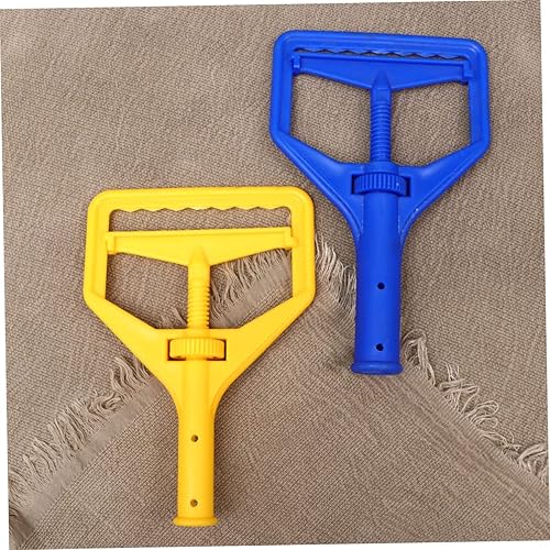 Miniatura 8 de ULTECHNOVO 2 unids cabeza de fregona comercial de microfibra mopa de microfibra mopa mojada mopa comercial mango de fregona plana cabeza de