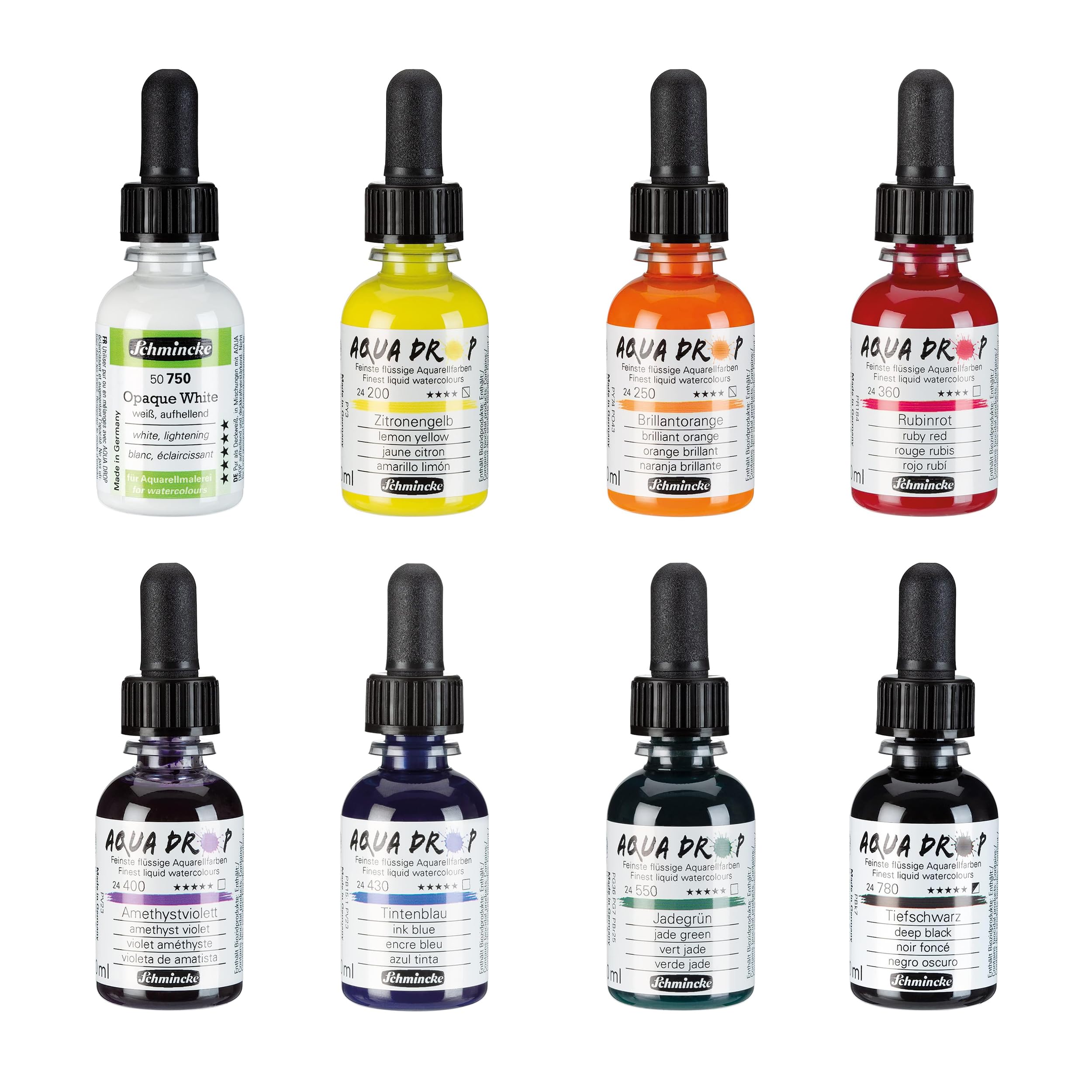 Schmincke AQUA DROP Set 8 x 30 ml, 78 703 097