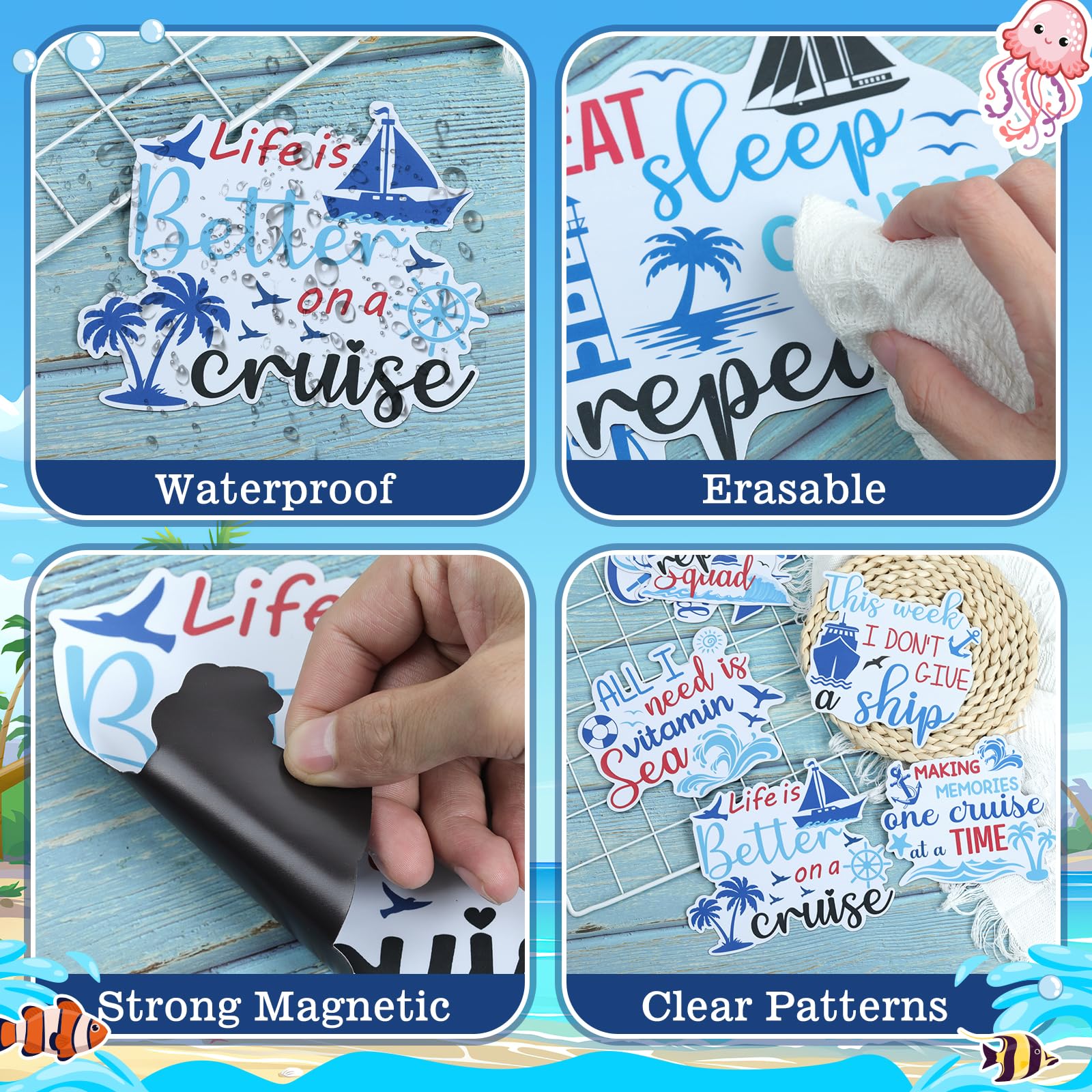 Christmas Cruise Magnet Door Decoration Christmas Door Magnet Cruise