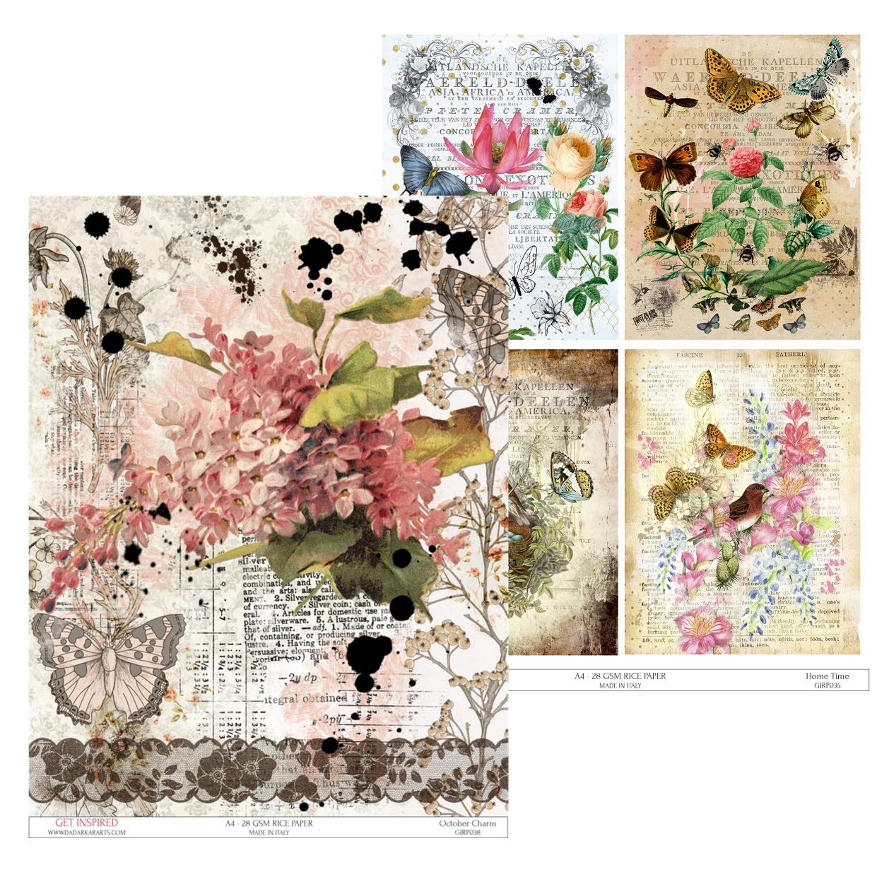 Get Inspired October Charm Rice Paper A4 by Get Inspired Pk/2-image-9