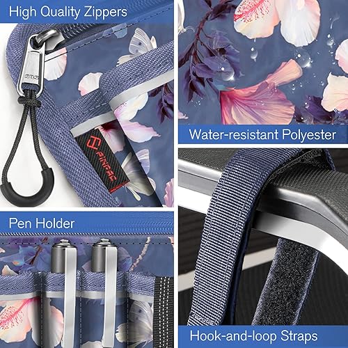 Miniatura 12 de FINPAC Bolsa de almacenamiento lateral para silla de ruedas con soporte para tazas, bolsa de accesorios para reposabrazos de silla de ruedas