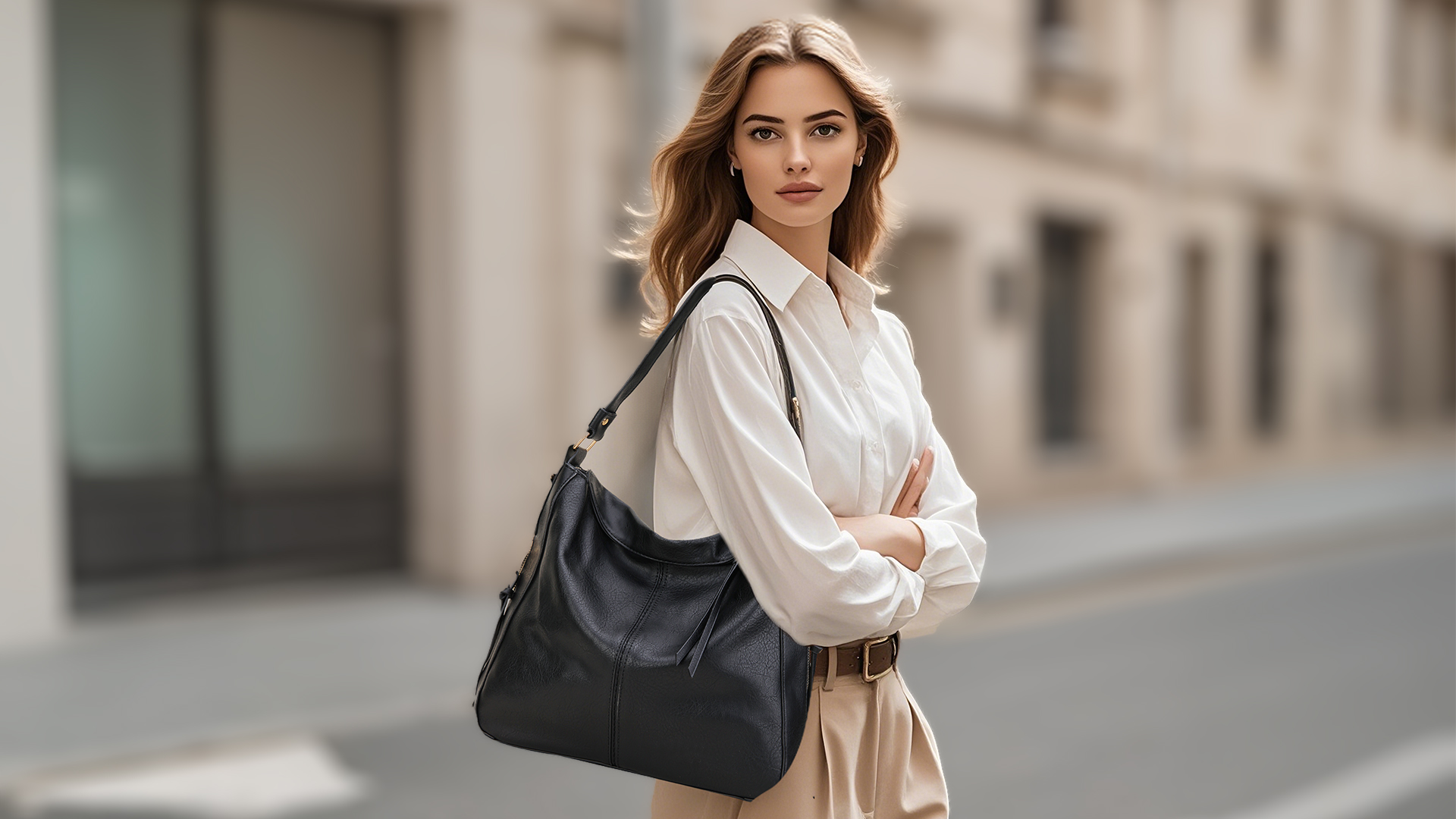 Bolso Hobo VX VONXURY para mujer, cuero sintético miniatura 7