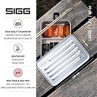 Vista 3 de SIGG - Lonchera de metal Plus - Envase de alimentos con compartimentos - Diseño suizo - Apto para lavavajillas - Ultra ligero - S/L