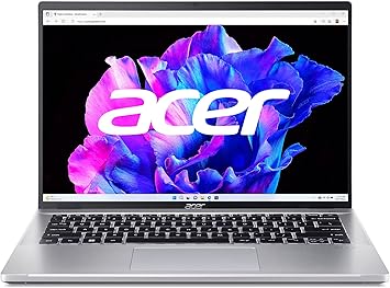 Acer Swift Go 14 كمبيوتر محمول رفيع & خفيف | 14 2.2K 2240 x 1400 100% شاشة sRGB | Intel Core i5-1335U | Intel Iris Xe Graphics | 8GB LPDDR5 | 512GB Gen 4 SSD | Intel WiFi 6E AX211 | SFG14-71-52TV