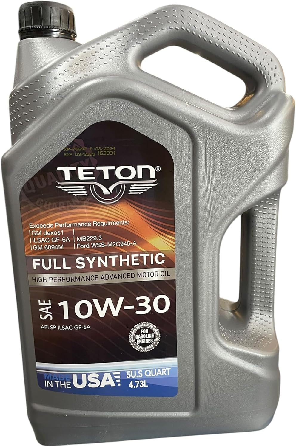 5W-20 Advanced Full Synthetic High Performance Advanced Motor Oil API SP ILSAC GF-6A 5 Quarts 4.73L Made in USA For Gasoline Engines (1)