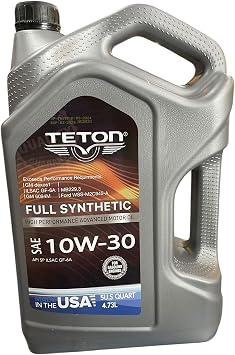 5W-20 Advanced Full Synthetic High Performance Advanced Motor Oil API SP ILSAC GF-6A 5 Quarts 4.73L Made in USA For Gasoline Engines 1