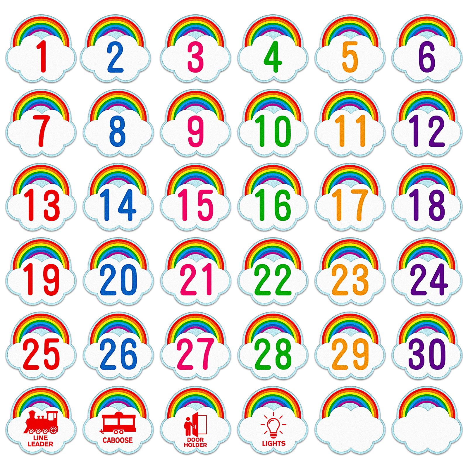 Buy SICOHOME Number Spot Markers Stickers,36pcs Classroom Lineup