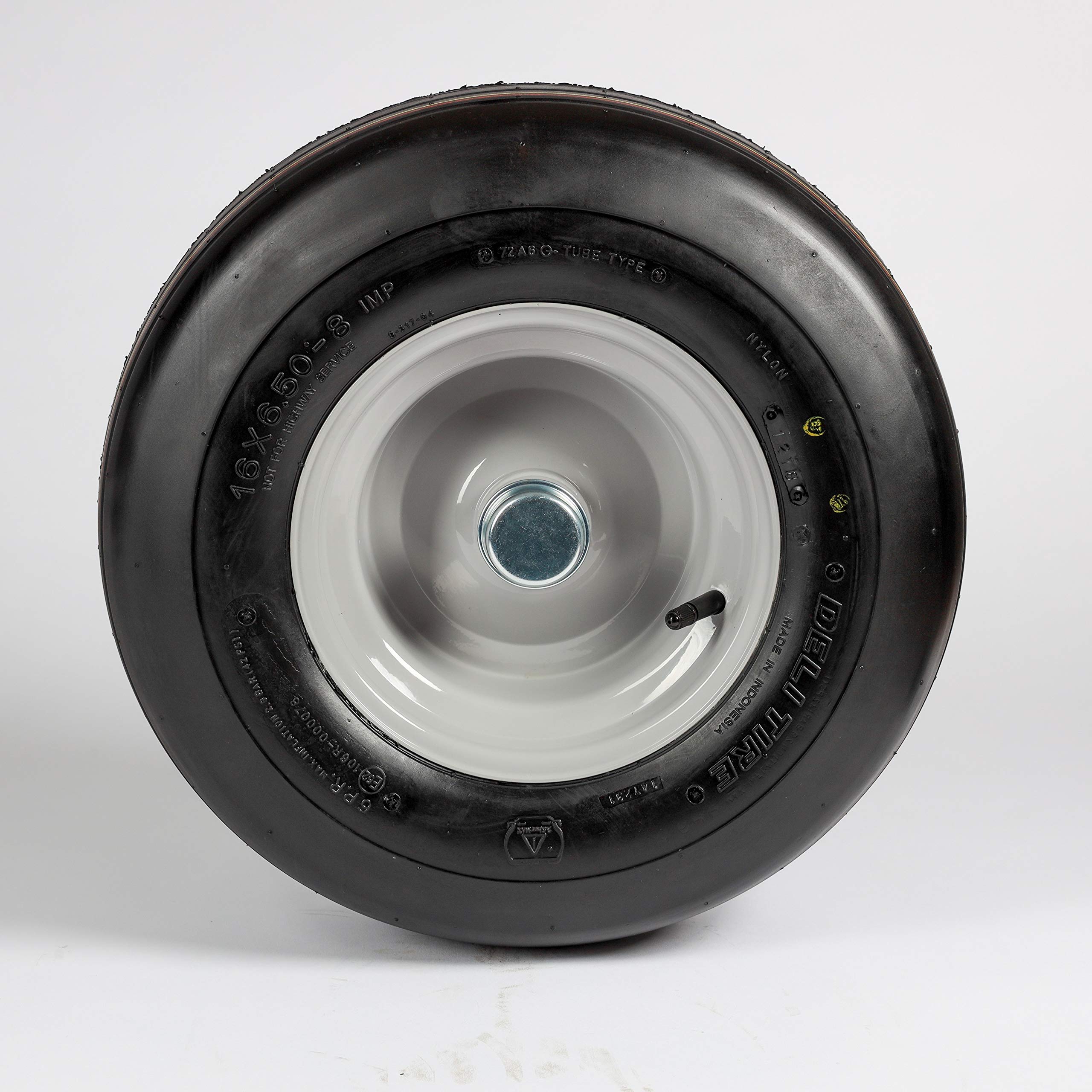 Komplettrad 16x6.50-8, 4PR, TT, Deli S317 - Rille, Nabe: 25x90/98mm inkl. Staubkappe
