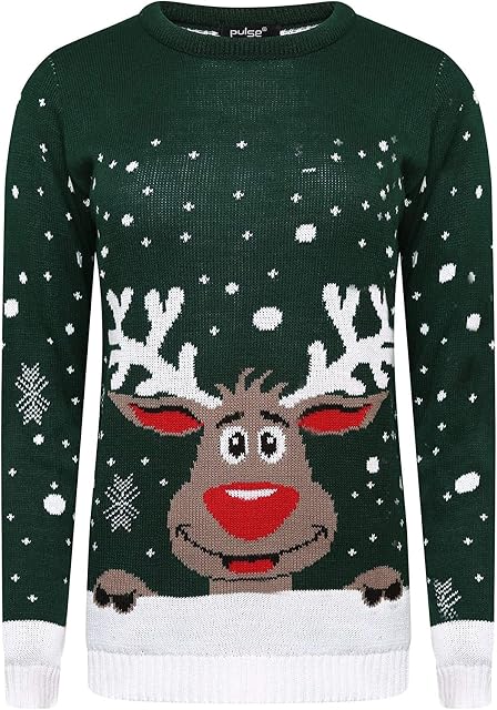 GirlzWalk Unisex Novelty Festive Christmas Jumper New Men's Women's Xmas Knit Sweater Top
