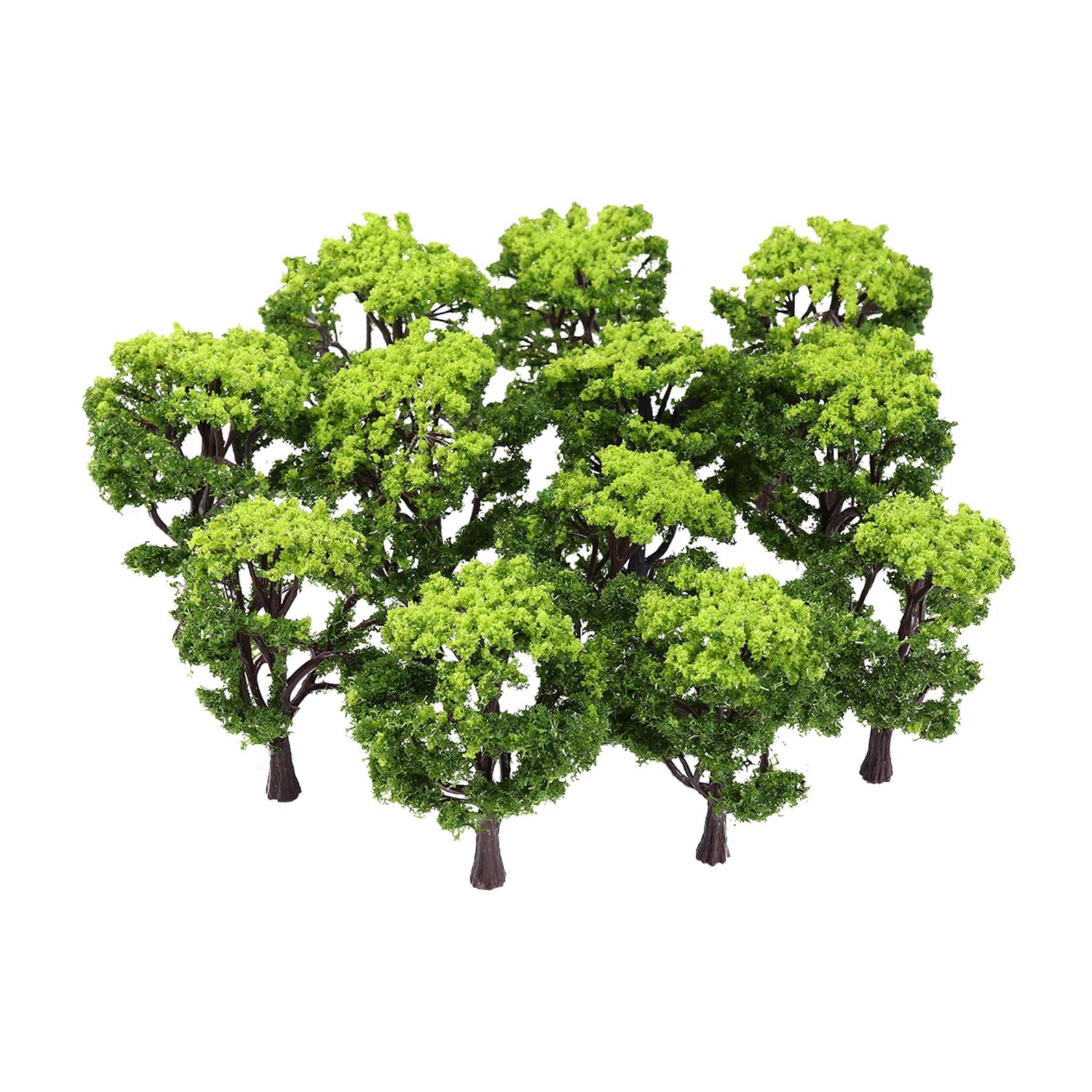 Albero Modello Paesaggio 1: 50 12 Pezzi Verde Plastico