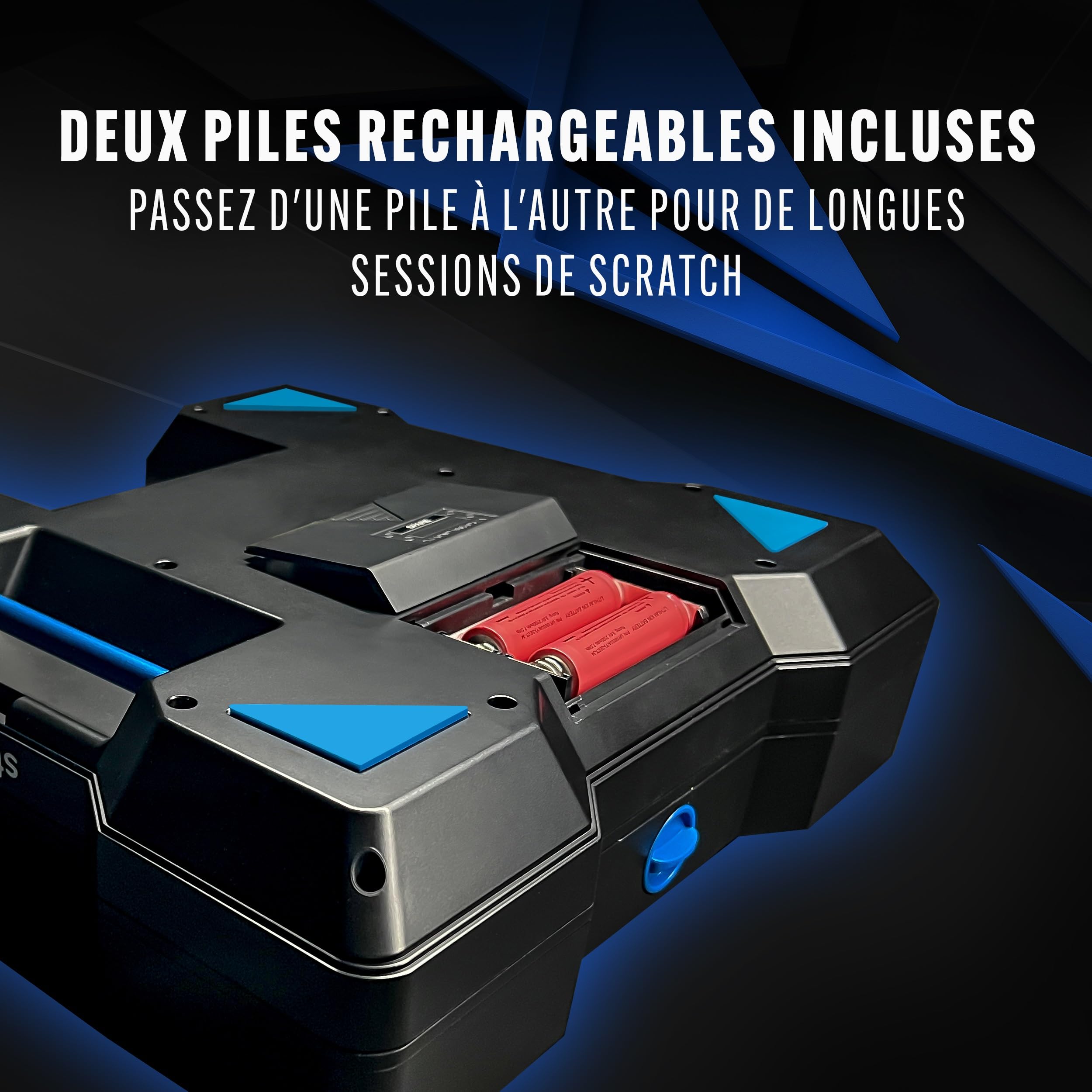 Stanton STX - Platine DJ de Scratch Portable avec Innofader Nano, Bluetooth, Curseur de Pitch, Enregistrement USB, Haut-Parleur, Piles Rechargeables