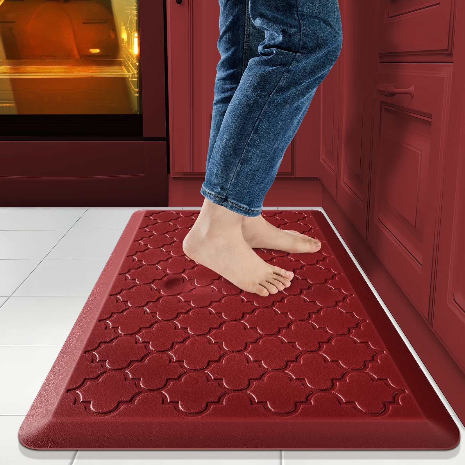 Gorilla Grip Antifatigue Mat Set of 2 and Chair Pads Set of