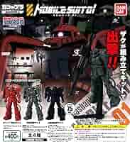 ガンプラ　シャーモビルスーツ　3点セット Amazon.co.jp: モビルスーツアンサンブル 00 全2種 シャア専用