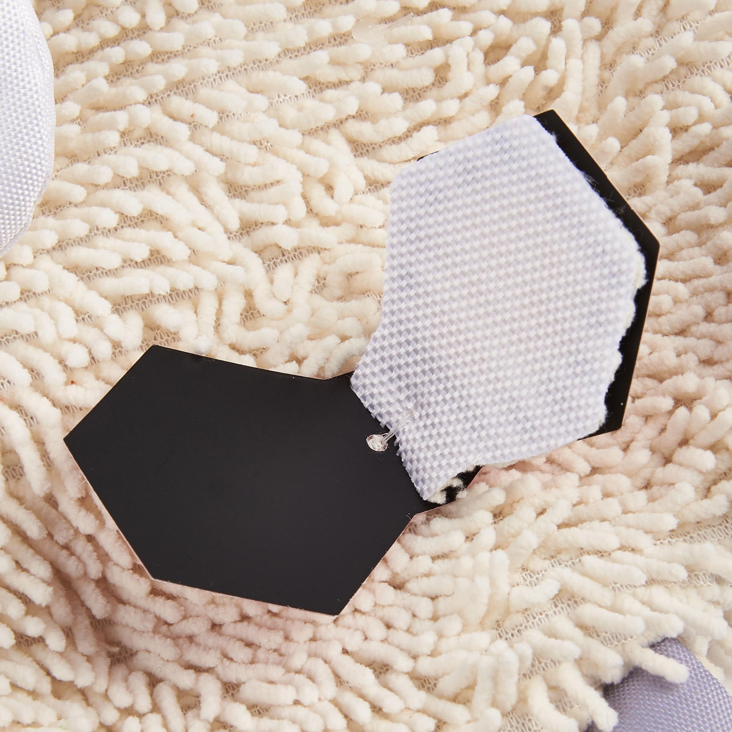 FOFOS Pluszowa zabawka dla psa - z grzechotką wewnętrzną, wzmocnioną tkaniną, można prać w pralce i zabawką do czyszczenia zębów dla psów (owca bez wypełnienia)